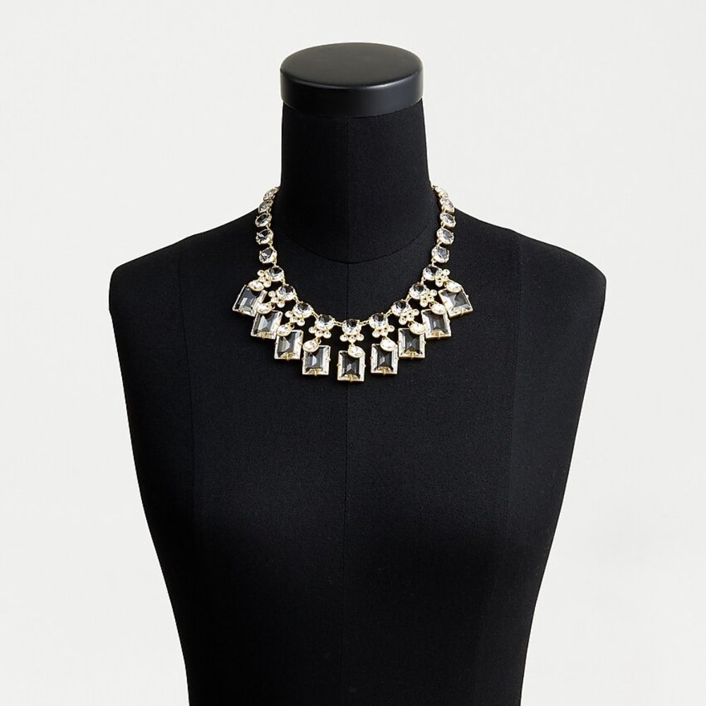NWT J. Crew Mixed Gem Statement Necklace